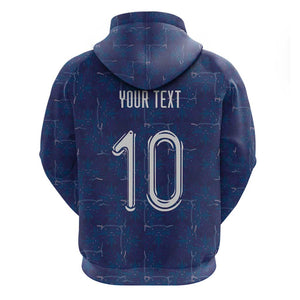 Custom Haiti National Football Hoodie Haiti Emblems Motif - African Pride