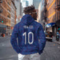 Custom Haiti National Football Hoodie Haiti Emblems Motif - African Pride