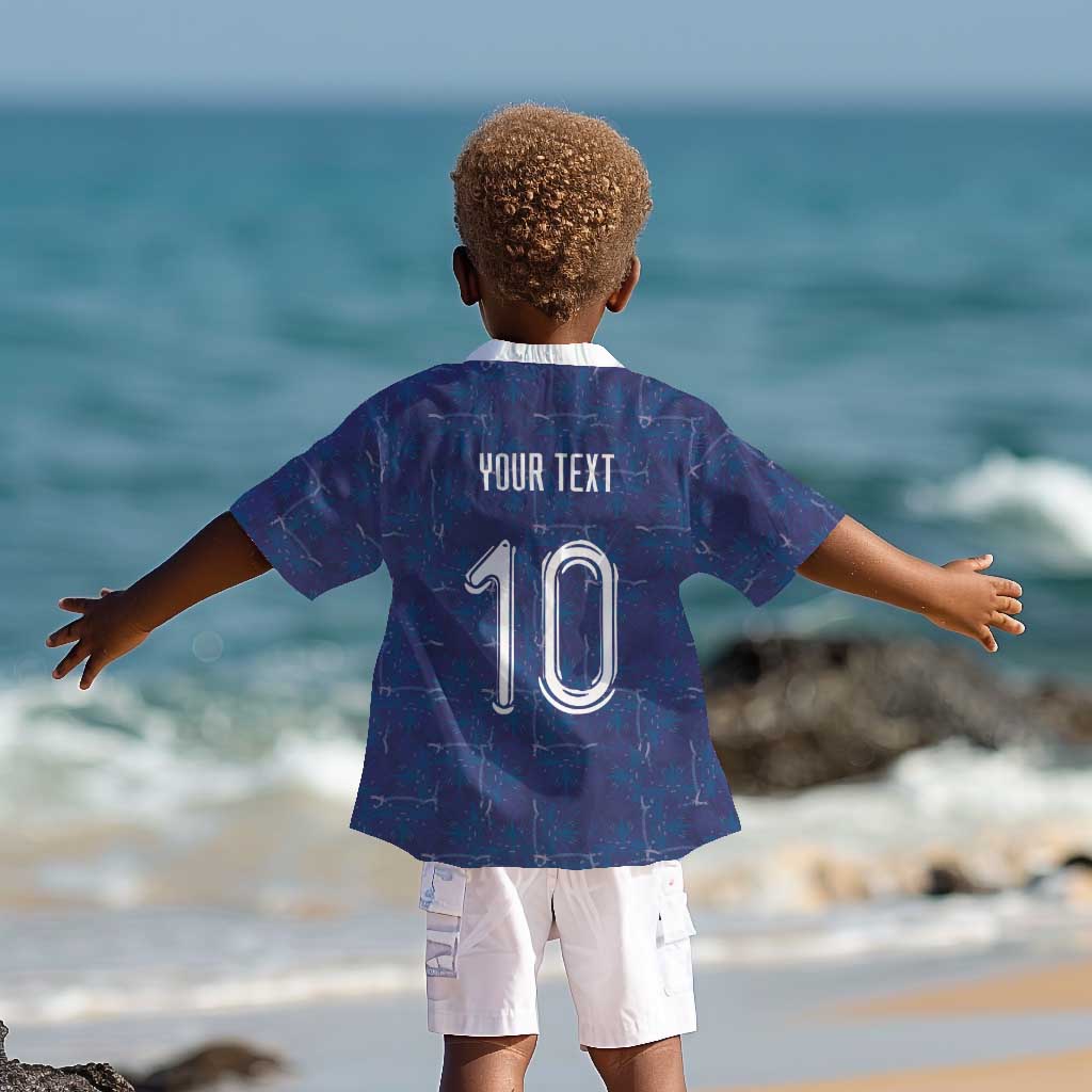 Custom Haiti National Football Kid Hawaiian Shirt Haiti Emblems Motif - African Pride