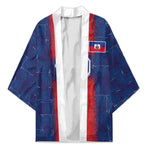 Custom Haiti National Football Kimono Haiti Emblems Motif - African Pride
