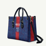 Custom Haiti National Football Leather Bag Haiti Emblems Motif - African Pride
