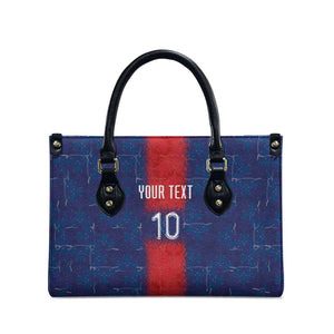 Custom Haiti National Football Leather Bag Haiti Emblems Motif - African Pride