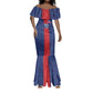 Custom Haiti National Football Mermaid Dress Haiti Emblems Motif - African Pride