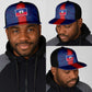 Haiti National Football Mesh Trucker Cap Haiti Emblems Motif - African Pride