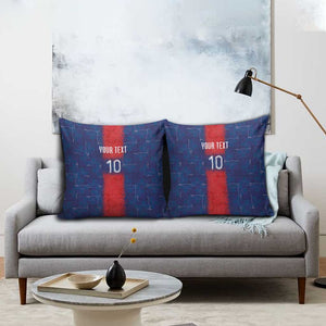 Custom Haiti National Football Pillow Cover Haiti Emblems Motif - African Pride