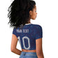 Custom Haiti National Football Raglan Cropped T shirt Haiti Emblems Motif - African Pride