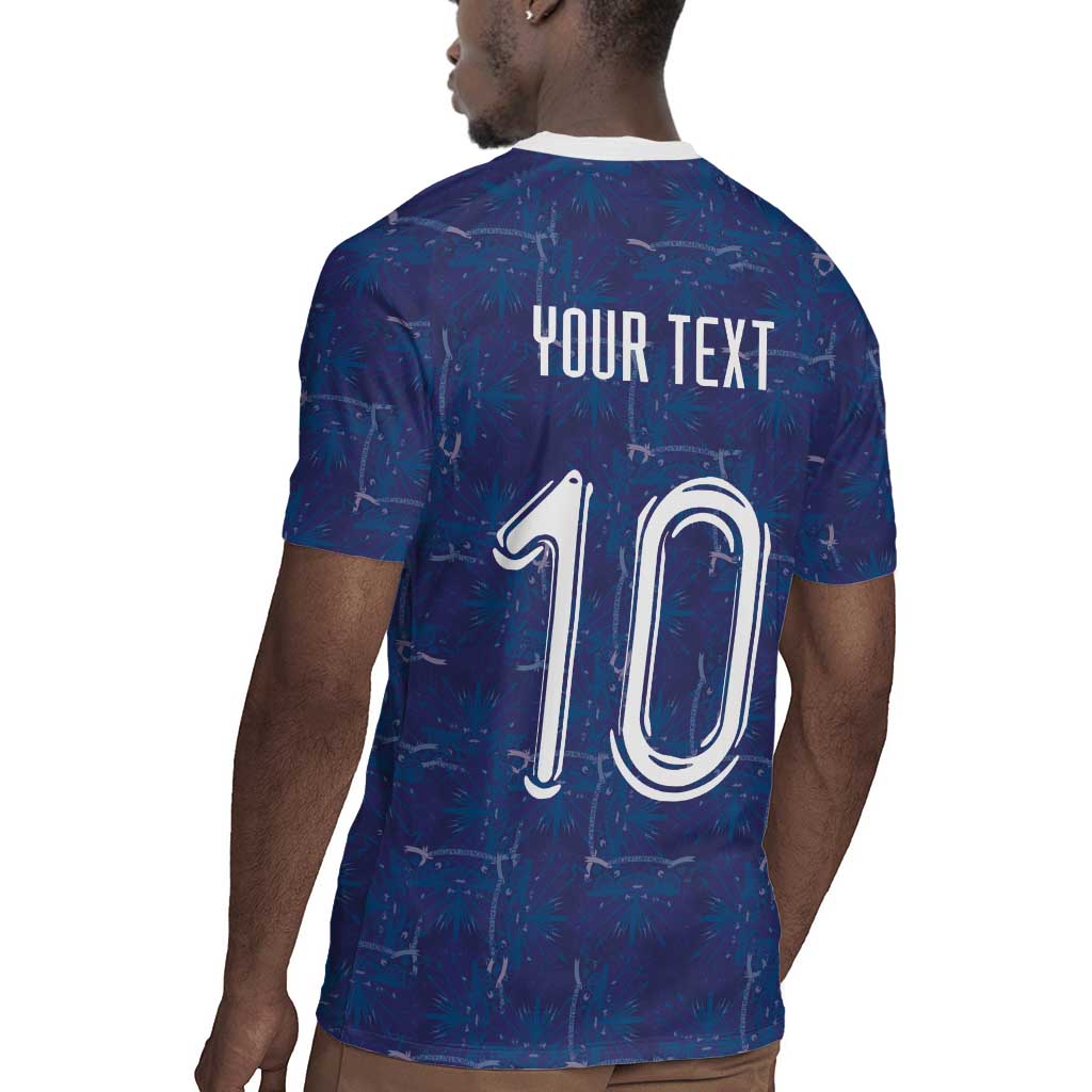 Custom Haiti National Football Rugby Jersey Haiti Emblems Motif - African Pride