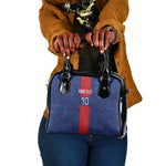 Custom Haiti National Football Shoulder Handbag Haiti Emblems Motif - African Pride
