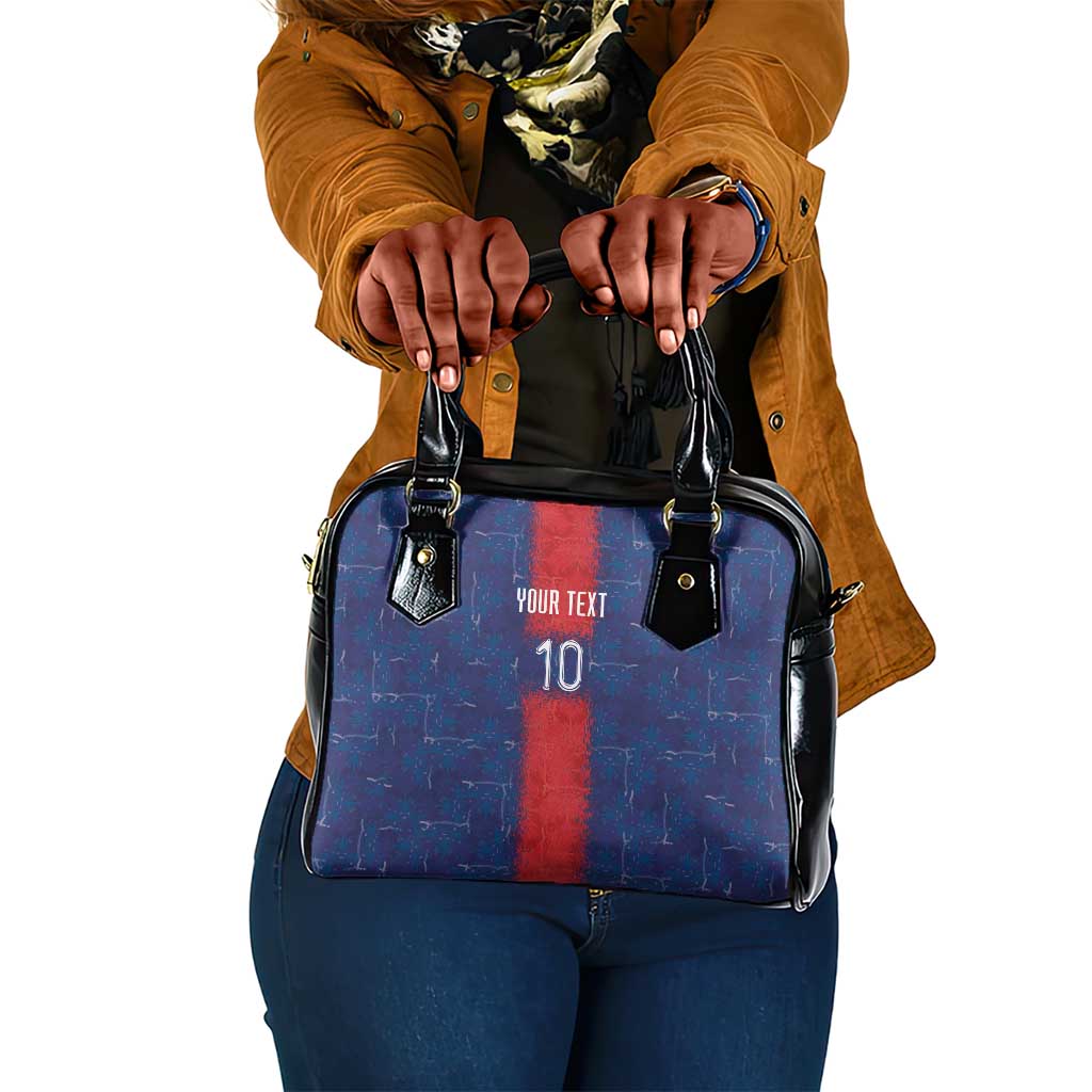 Custom Haiti National Football Shoulder Handbag Haiti Emblems Motif - African Pride