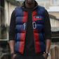 Custom Haiti National Football Sleeveless Puffer Jacket Haiti Emblems Motif - African Pride