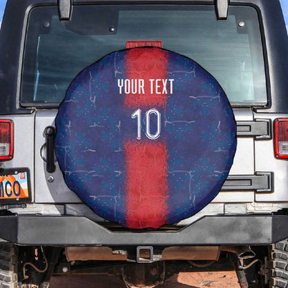 Custom Haiti National Football Spare Tire Cover Haiti Emblems Motif - African Pride