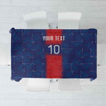 Custom Haiti National Football Tablecloth Haiti Emblems Motif - African Pride