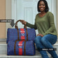 Custom Haiti National Football Travel Bag Haiti Emblems Motif - African Pride
