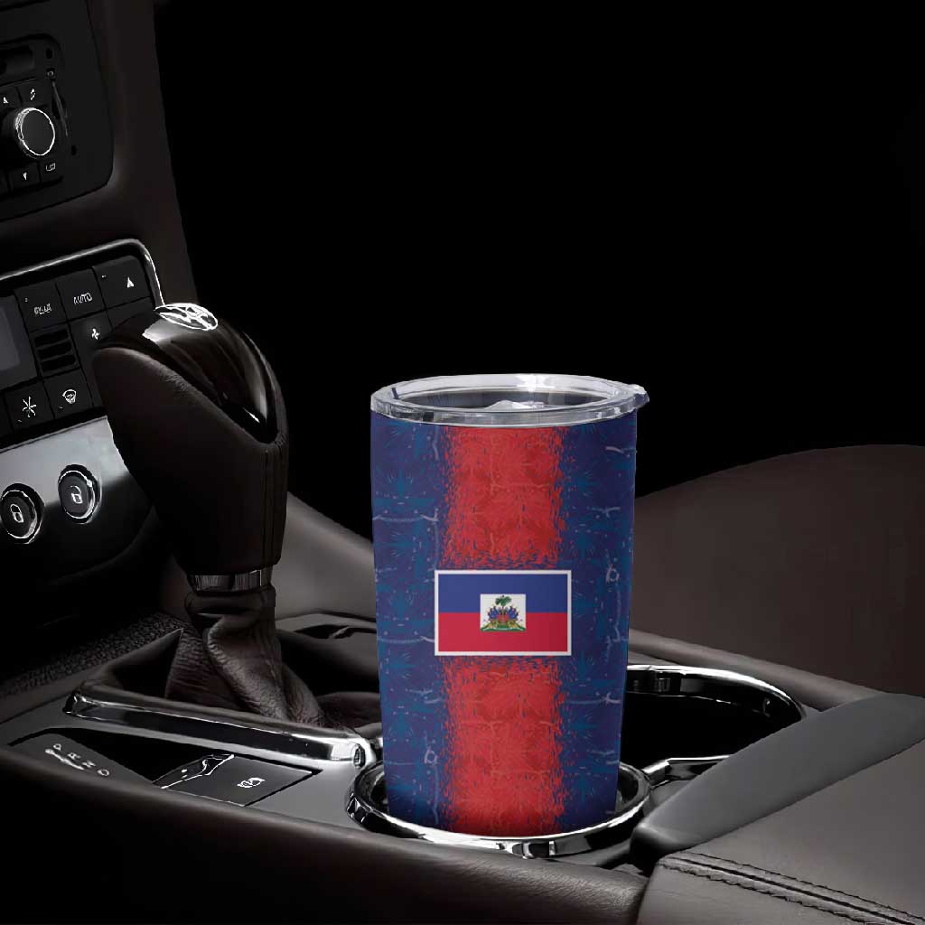 Custom Haiti National Football Tumbler Cup Haiti Emblems Motif - African Pride