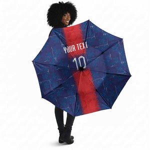 Custom Haiti National Football Umbrella Haiti Emblems Motif - African Pride