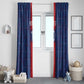 Custom Haiti National Football Window Curtain Haiti Emblems Motif - African Pride