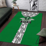 Nigeria National Football Area Rug Inspired Retro Style - African Pride