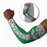 Custom Nigeria National Football Arm Sleeves Inspired Retro Style - African Pride