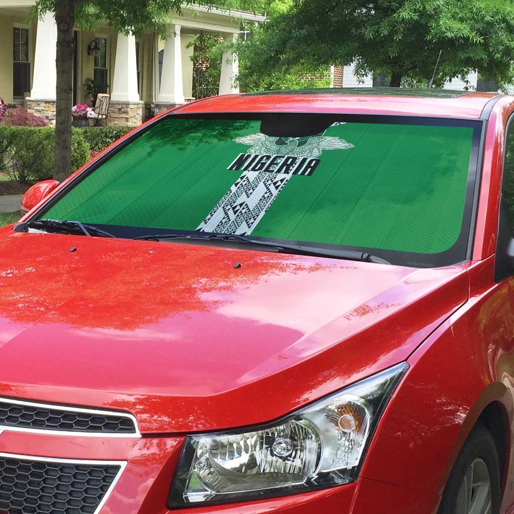 Nigeria National Football Auto Sun Shade Inspired Retro Style - African Pride