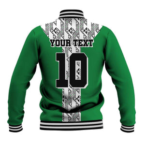 Custom Nigeria National Football Baseball Jacket Inspired Retro Style - African Pride