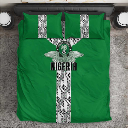 Nigeria National Football Bedding Set Inspired Retro Style - African Pride