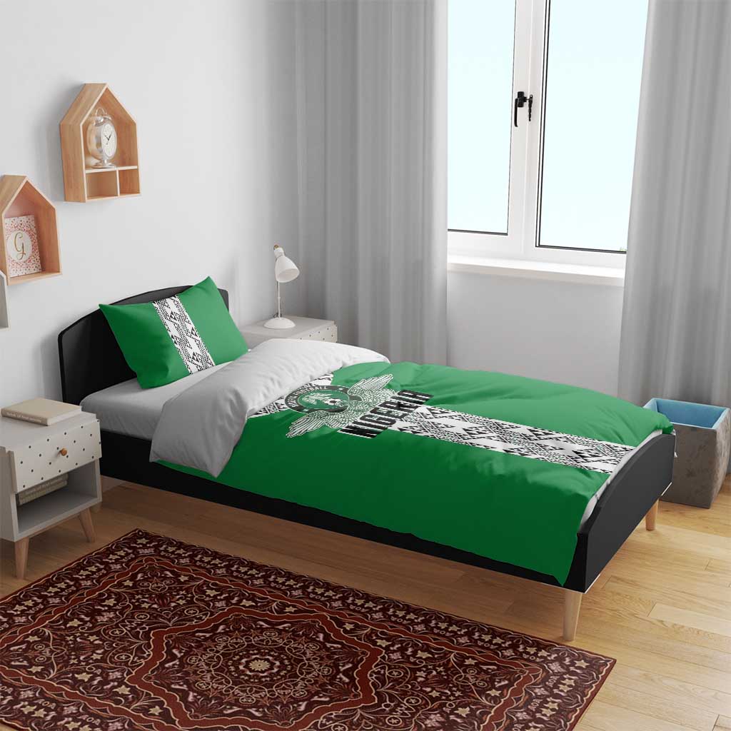 Nigeria National Football Bedding Set Inspired Retro Style - African Pride
