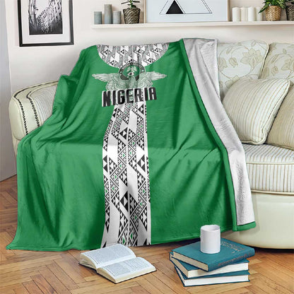 Nigeria National Football Blanket Inspired Retro Style - African Pride