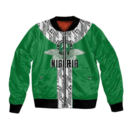 Custom Nigeria National Football Bomber Jacket Inspired Retro Style - African Pride