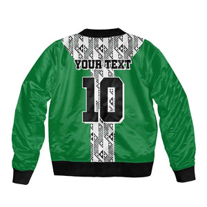 Custom Nigeria National Football Bomber Jacket Inspired Retro Style - African Pride