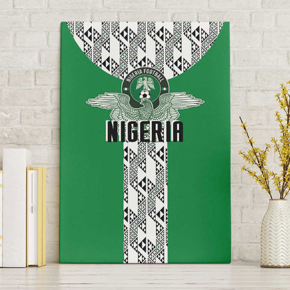 Nigeria National Football Canvas Wall Art Inspired Retro Style - African Pride