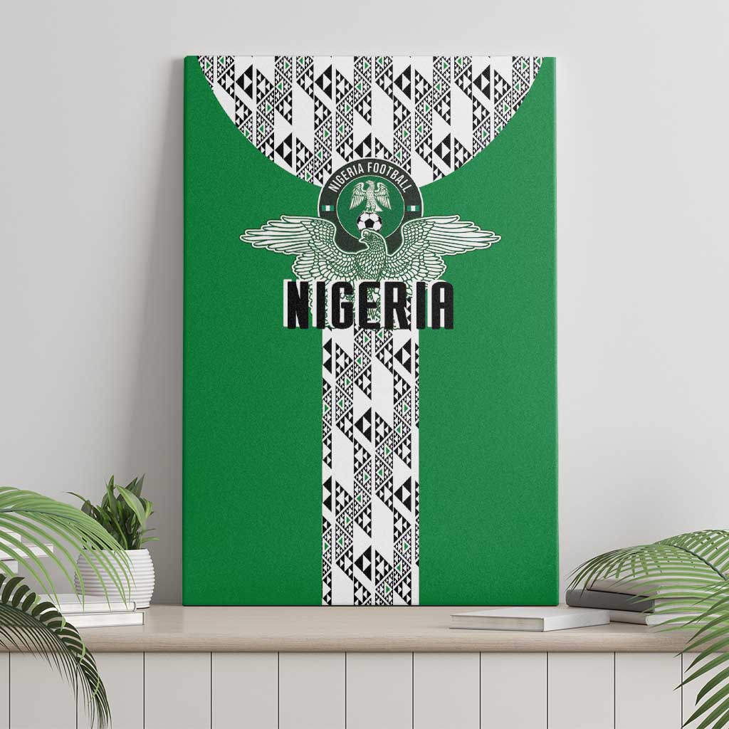 Nigeria National Football Canvas Wall Art Inspired Retro Style - African Pride