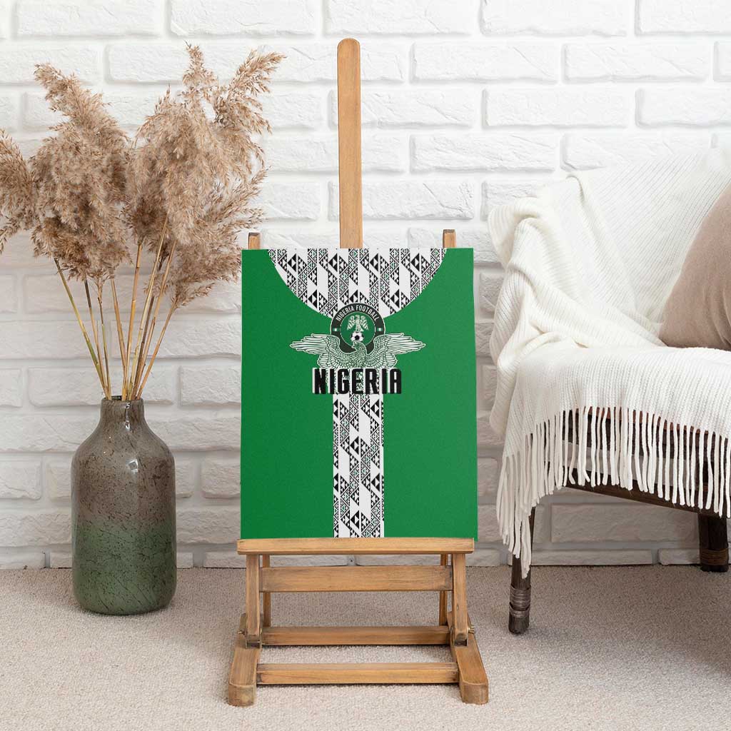 Nigeria National Football Canvas Wall Art Inspired Retro Style - African Pride