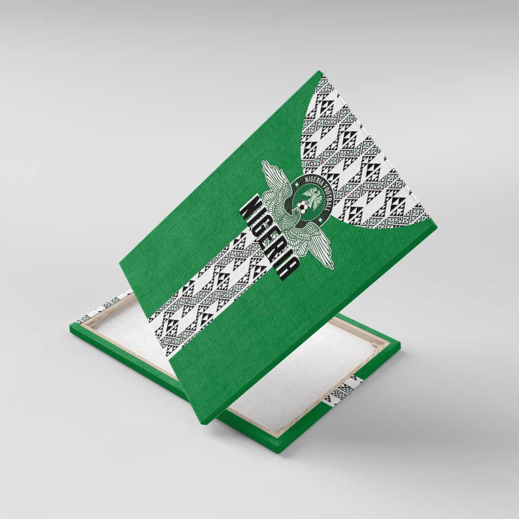 Nigeria National Football Canvas Wall Art Inspired Retro Style - African Pride