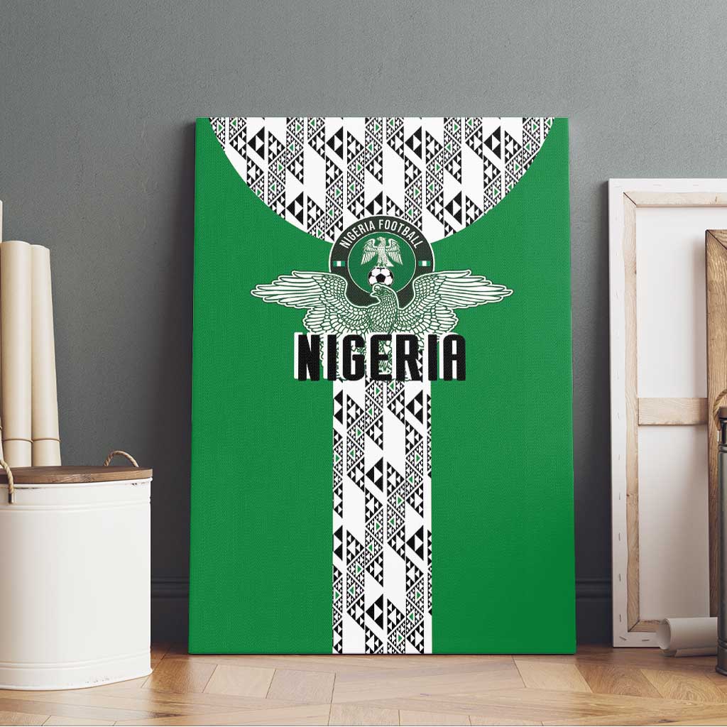 Nigeria National Football Canvas Wall Art Inspired Retro Style - African Pride
