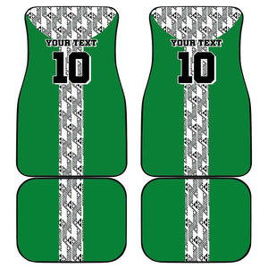Custom Nigeria National Football Car Mats Inspired Retro Style - African Pride