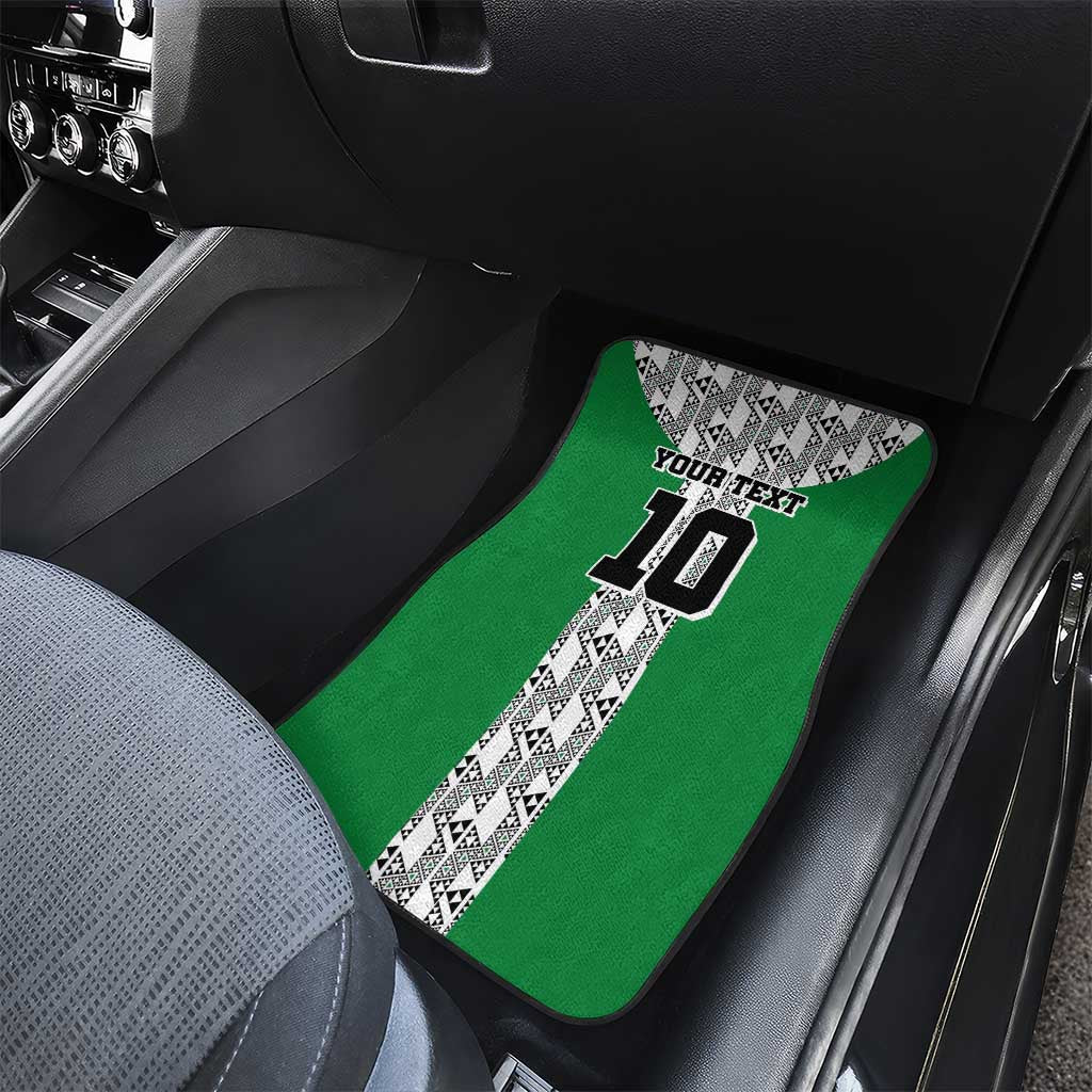Custom Nigeria National Football Car Mats Inspired Retro Style - African Pride