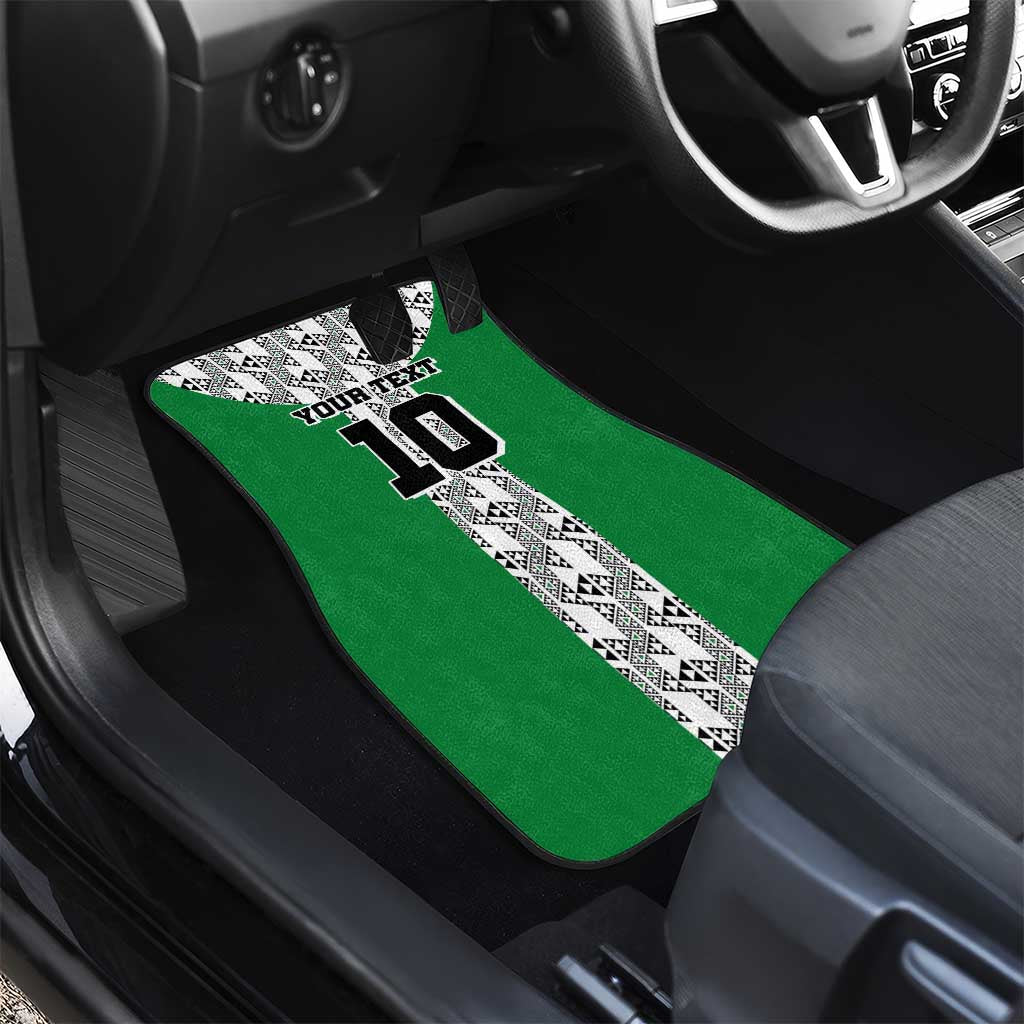 Custom Nigeria National Football Car Mats Inspired Retro Style - African Pride