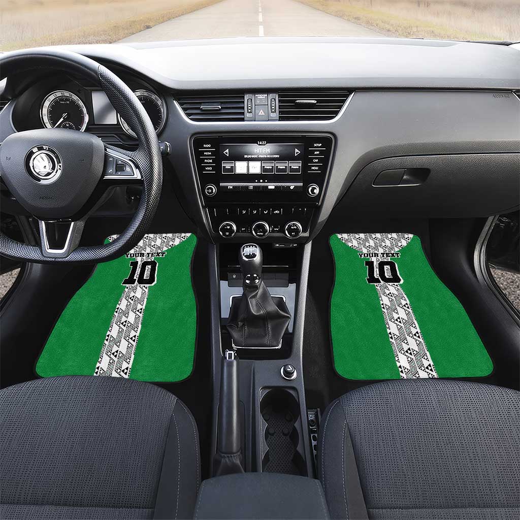 Custom Nigeria National Football Car Mats Inspired Retro Style - African Pride