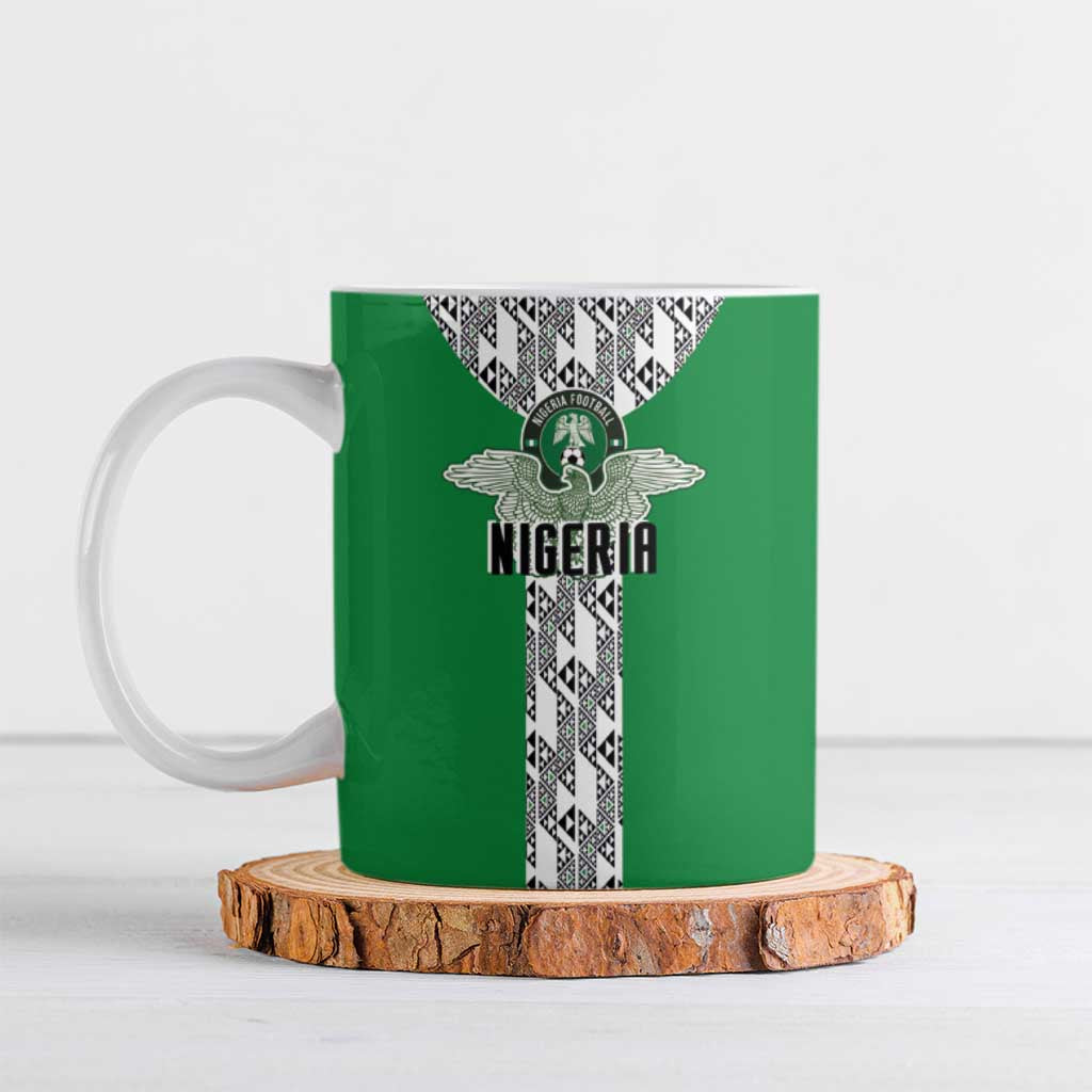 Custom Nigeria National Football Ceramic Mug Inspired Retro Style - African Pride