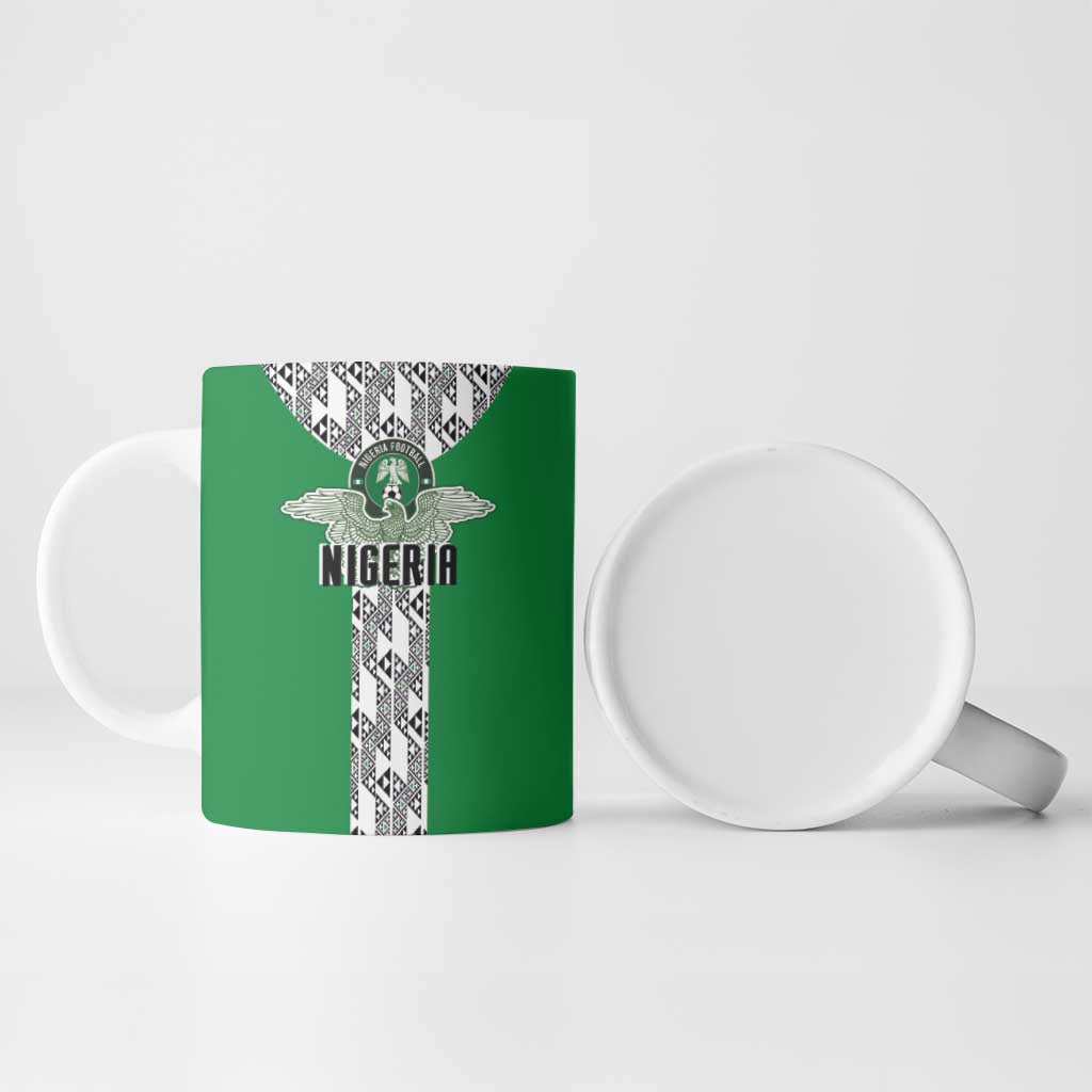 Custom Nigeria National Football Ceramic Mug Inspired Retro Style - African Pride
