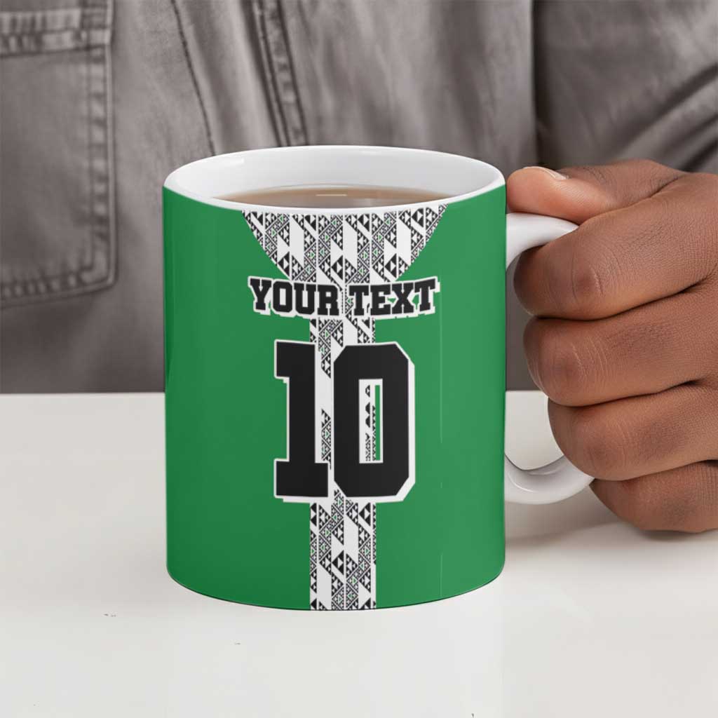 Custom Nigeria National Football Ceramic Mug Inspired Retro Style - African Pride