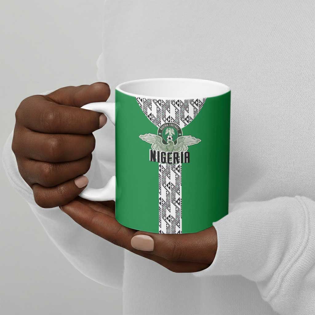Custom Nigeria National Football Ceramic Mug Inspired Retro Style - African Pride