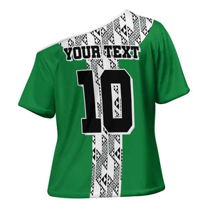Custom Nigeria National Football Cross Shoulder Shirt Inspired Retro Style - African Pride