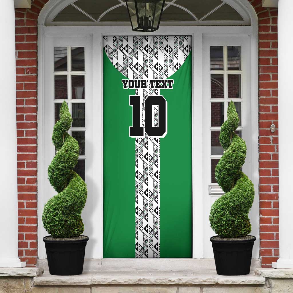 Custom Nigeria National Football Door Cover Inspired Retro Style - African Pride