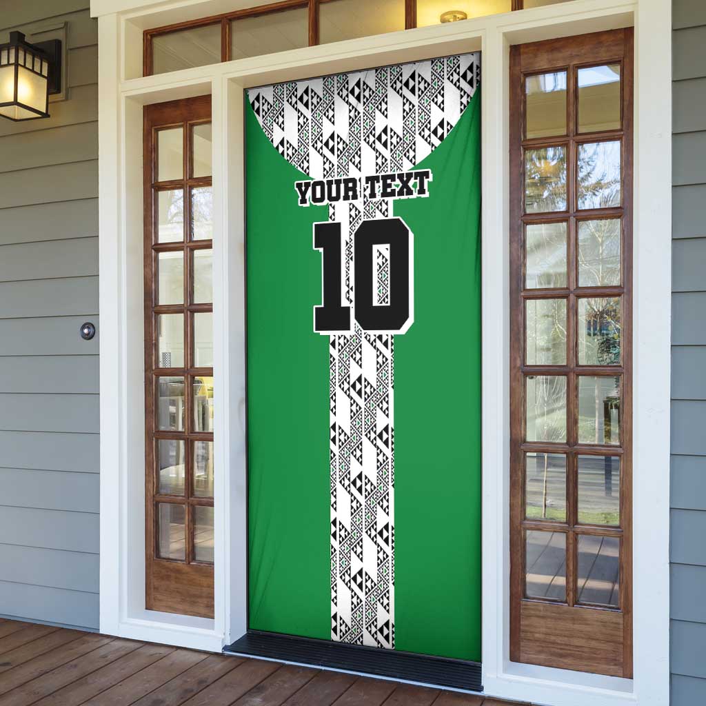 Custom Nigeria National Football Door Cover Inspired Retro Style - African Pride