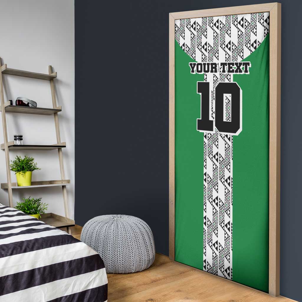 Custom Nigeria National Football Door Cover Inspired Retro Style - African Pride