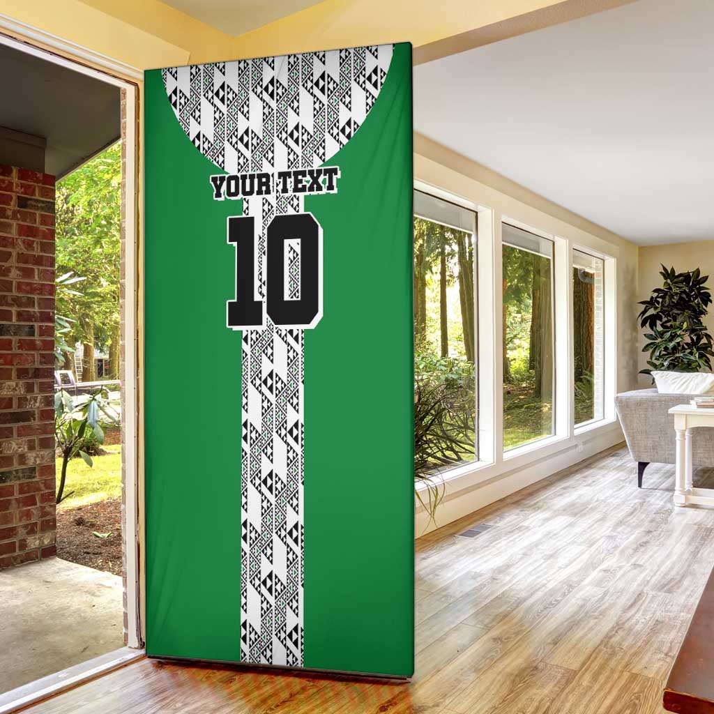 Custom Nigeria National Football Door Cover Inspired Retro Style - African Pride