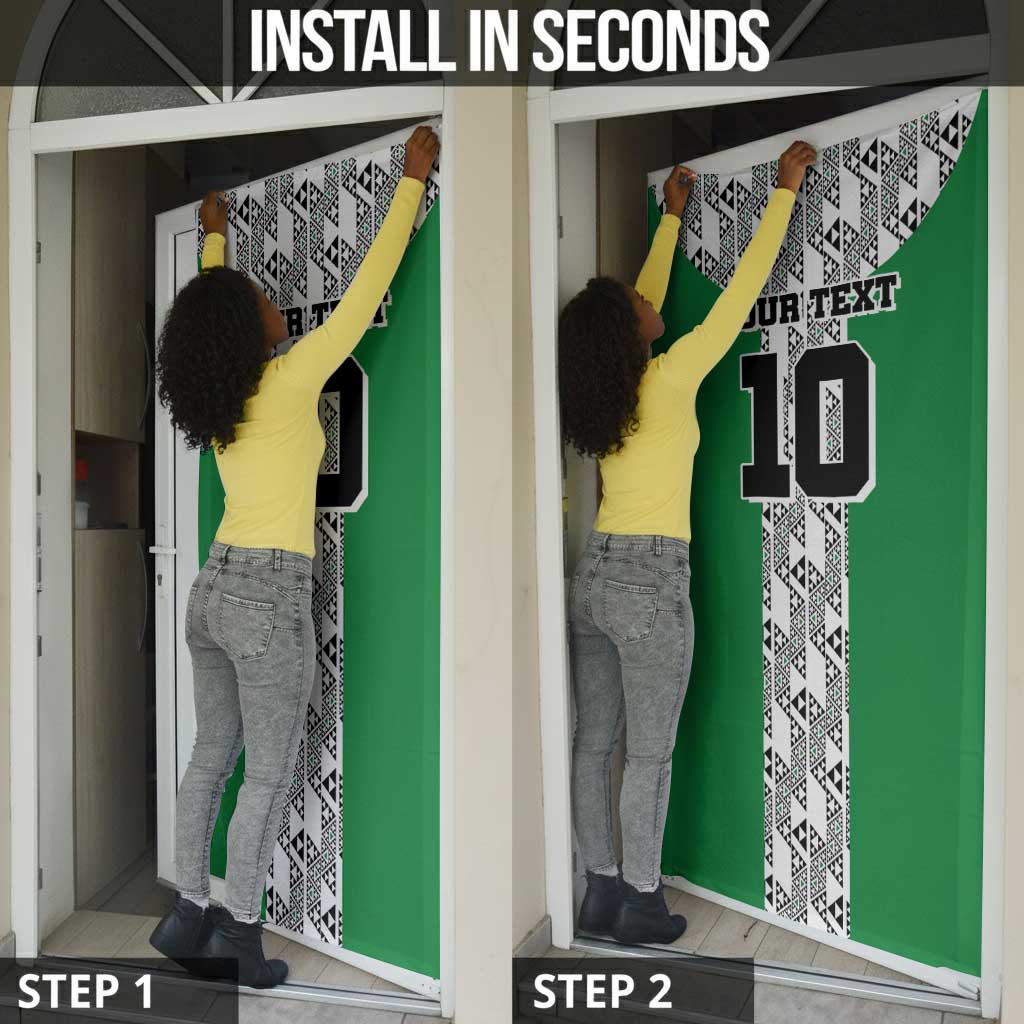 Custom Nigeria National Football Door Cover Inspired Retro Style - African Pride