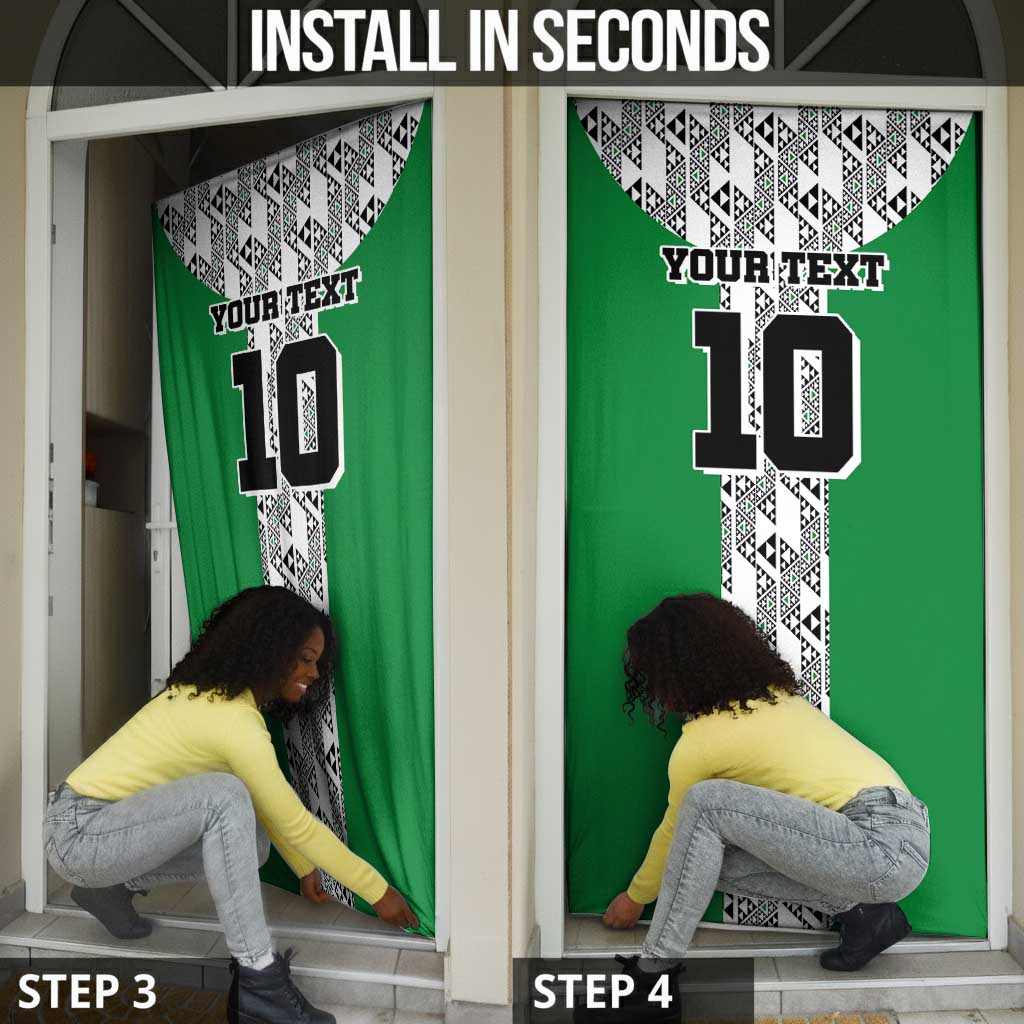 Custom Nigeria National Football Door Cover Inspired Retro Style - African Pride