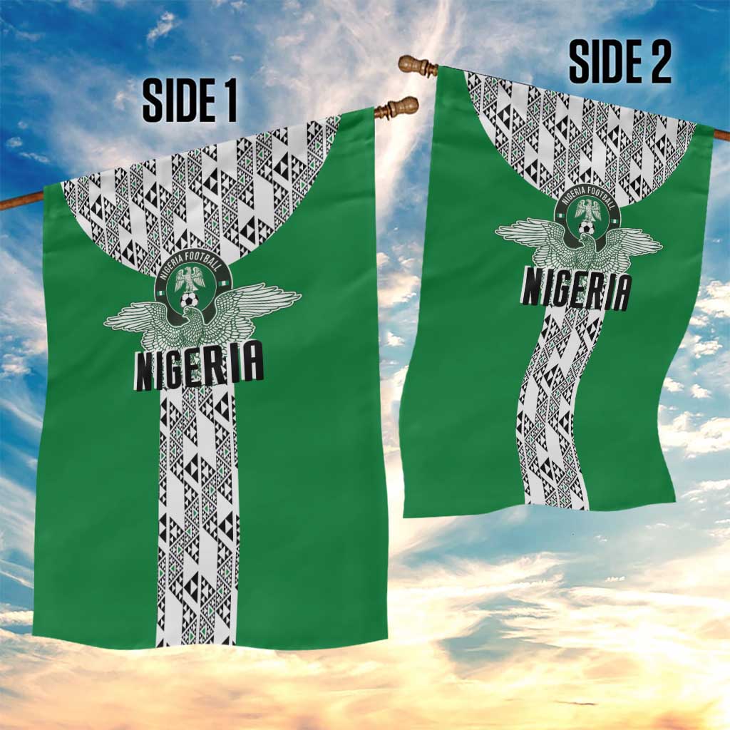 Nigeria National Football Garden Flag Inspired Retro Style - African Pride